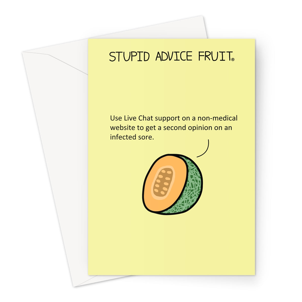 Stupid Advice Fruit (SAFGC016) Greeting Card