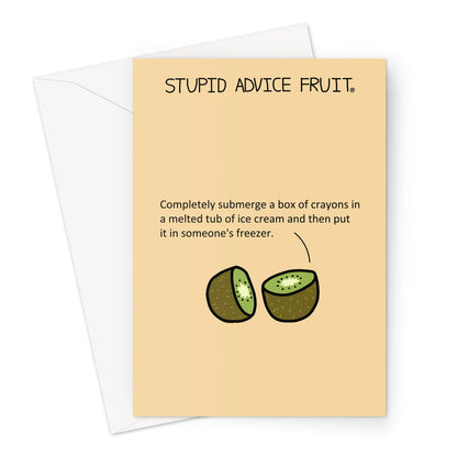 Stupid Advice Fruit (SAFGC018) Greeting Card