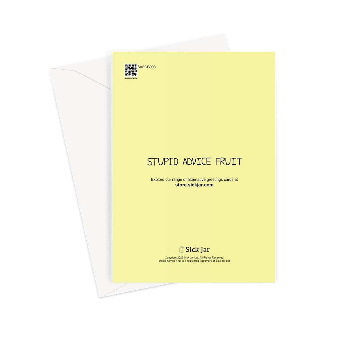 Stupid Advice Fruit (SAFGC003) Greeting Card