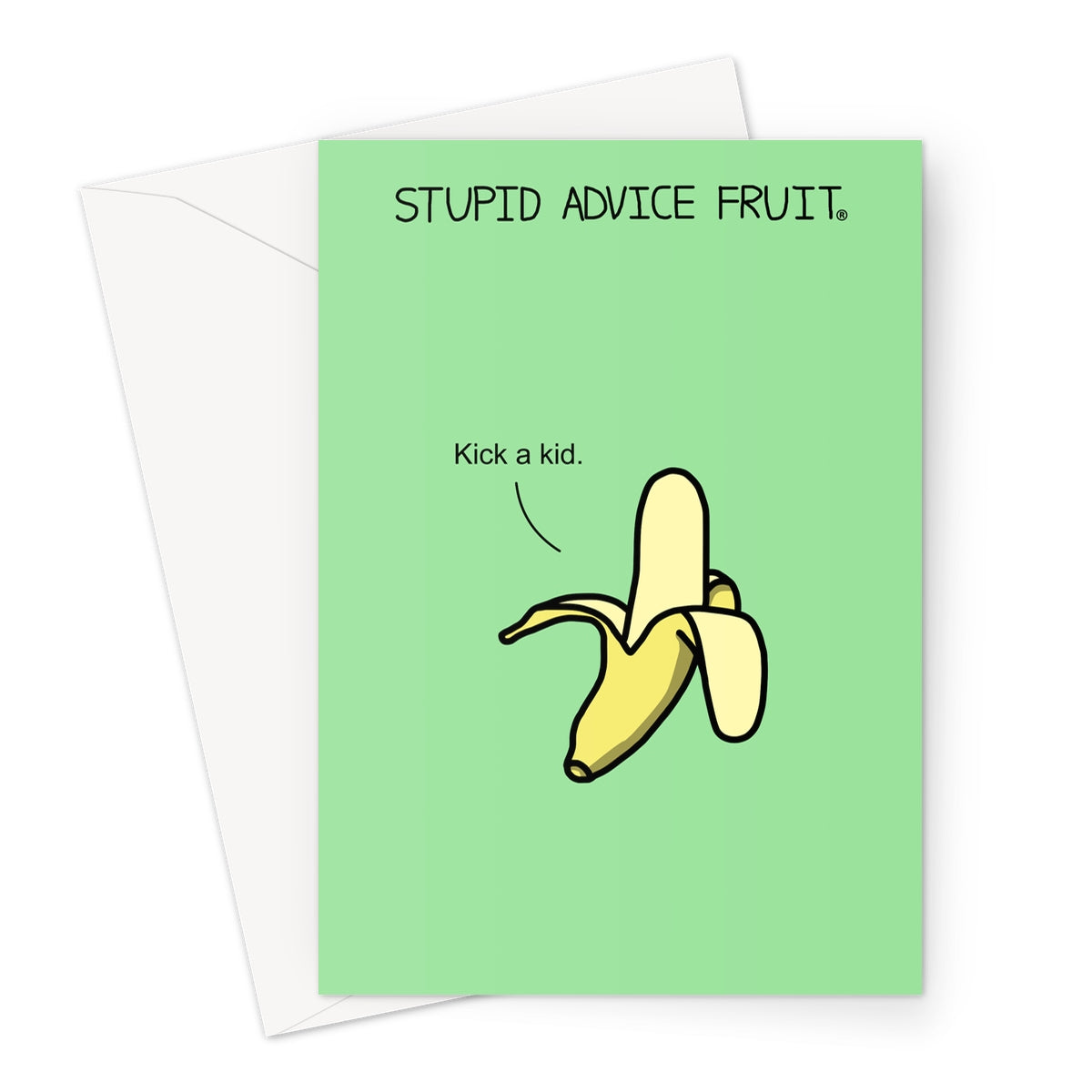 Stupid Advice Fruit (SAFGC006) Greeting Card