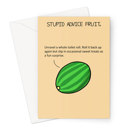 Stupid Advice Fruit (SAFGC049) Greeting Card