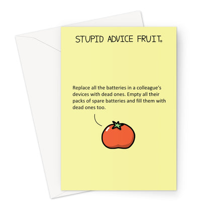 Stupid Advice Fruit (SAFGC042) Greeting Card